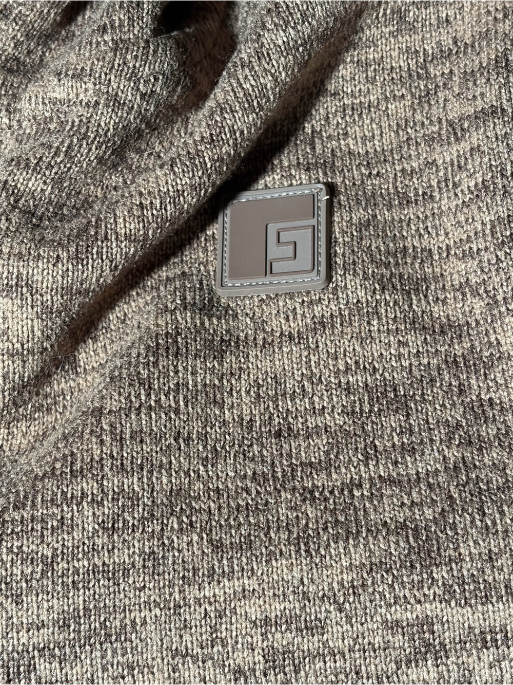 Rogers Classic Sweater Fleece Hoodie Brown Henley Pullover Kangaroo Pocket - Picture 5 of 6